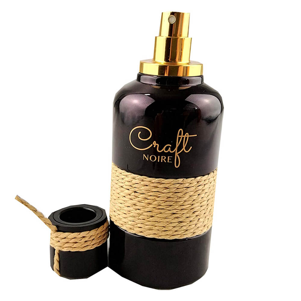 عطر ادکلن مردانه وورو مدل کرافت نویر مشکی لطافه | Lattafa Craft Noire EDP 100ml